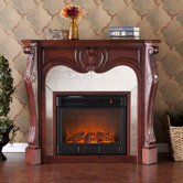 Rivington Mirrored Electric Fireplace