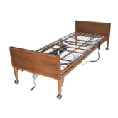 Semi Electric Ultra Light Plus Hospital Bed in Brown
