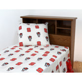 North Carolina State Printed Sheet Set in White
