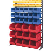 Single Sided Steel Rail Rack with Various Bin Sizes (Complete Package)