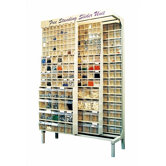 Free Standing Slider Storage System with Tip Out Bins