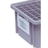 Dividable Grid Storage Container Label Holder (3" L x 5" W)