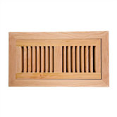 American Maple Flush Mount Wood Vent Cover With Frame & Metal Damper