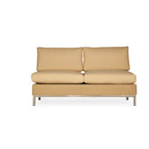 Elements Armless Settee Loveseat Sectional Piece with Cushions
