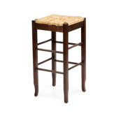 29" Rush Seat Barstool in Cappucino