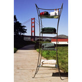 Tapered Four Layer Indoor/Outdoor Shelf Stand