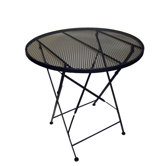 Round Iron Folding Patio Dining Table