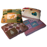 Quilted Dog Bed in Country Dog