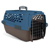 Kennel Cab Pet Carrier in Blue/Brown