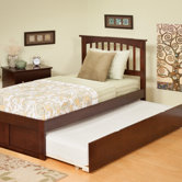 Urban Lifestyle Mission Bed with Trundle