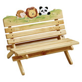 Sunny Safari Outdoor Kid's Bench