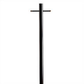Steel Outdoor Lantern Post in Black