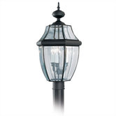 Classic   Outdoor Post Lantern in Black