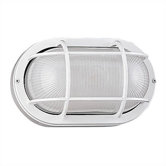 10.5" Oval Commercial  Outdoor Sconce in White