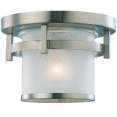 Eternity Outdoor Flush Mount in Brushed Nickel