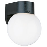 Polycarbonate  Fluorescent Outdoor Wall Lantern in Black -  Energy Star