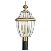 Lancaster Post Lantern in Polished Brass