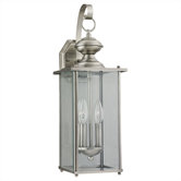 Jamestowne  Outdoor Wall Lantern in Antique Brushed Nickel