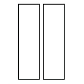 Ambiance Blank Address Number Tiles in White