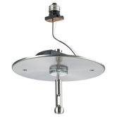 Recessed Housing Power Feed Adapter in Brushed Stainless