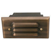 Meridian Voyager Open Step Light in Weathered Brass