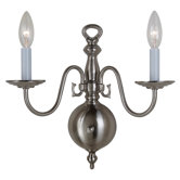 Traditional 2 Light Bath Vanity Light