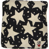 Starry Night Square: 18" x 18" - Black Pillow
