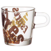 Espressotasse "Loop" mit Schriftz&uuml;ge