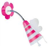 Wandleuchte "Blume" in Pink