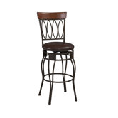 30" Four-Oval Back Bar Stool