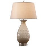 Addie  Table Lamp in Light Sand Crackle
