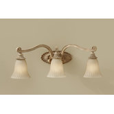 Blaire Three Light Bath Vanity in Medium Aged Wood