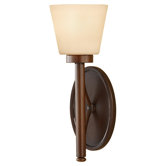 Nolan One Light Wall Sconce in Heritage Bronze