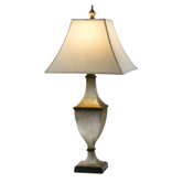 Maddox 30.75"  Table Lamp in Ebonized Silver Leaf