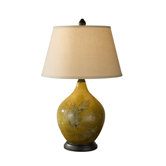 Hand Painted Porcelain  Table Lamp in Sundance Leaf / Bronze
