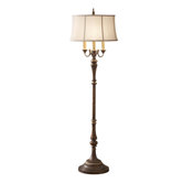Gibson Four Light Floor Lamp in Cambridge Crackle