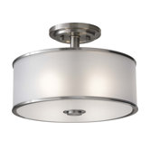 Casual 2 Light Semi Flush Mount