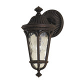 Regent Court One Light Outdoor Wall Lantern in Walnut