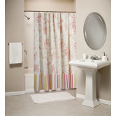 Coral Red Shower Curtain