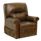 Vintage Leather Chaise  Recliner
