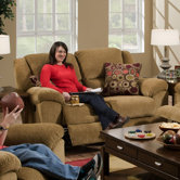 Transformer Chenille Reclining Loveseat