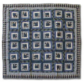 Blue Log Cabin Quilt