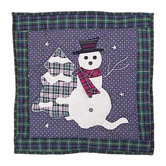Snowman Toss Pillow