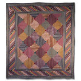 Harvest Log Cabin Quilt