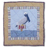 Lighthouse By Bay Pelican Toss Pillow
