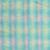 Blue Aqua and Pink Plaid Bed Skirt / Dust Ruffle