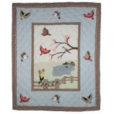 Songbirds Cotton Throw