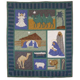 Nativity Cotton Throw