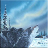 Tuftop Van Zyle Wolf Duet Trivet