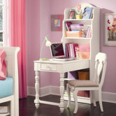 Hannah Bookcase Writing Desk with Hutch